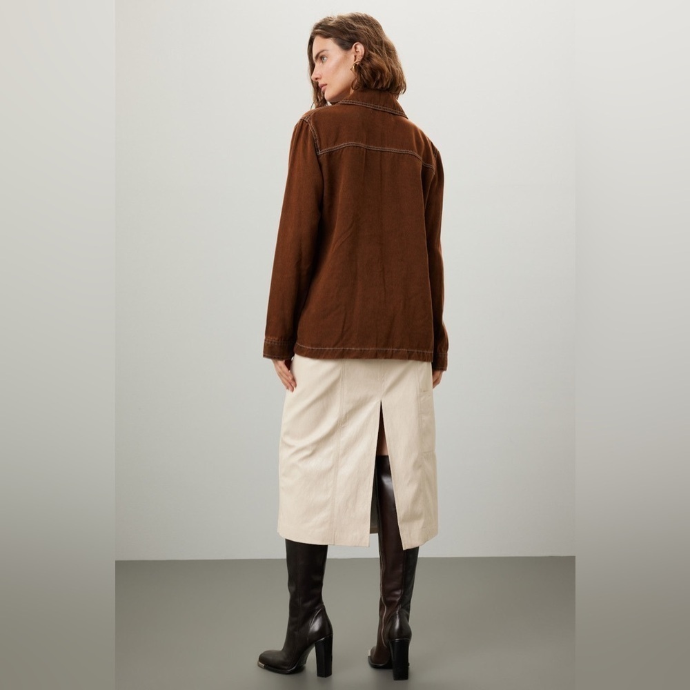 Rodebjer Marmise Brown Corduroy Jacket Size XL - Picture 3 of 11